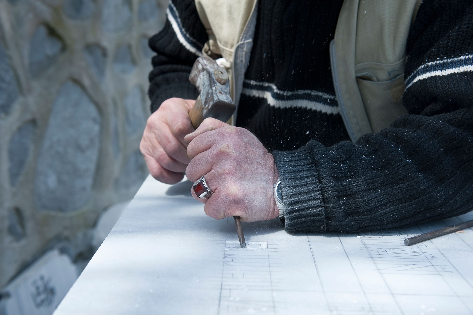 Marble Worker, Tombstone